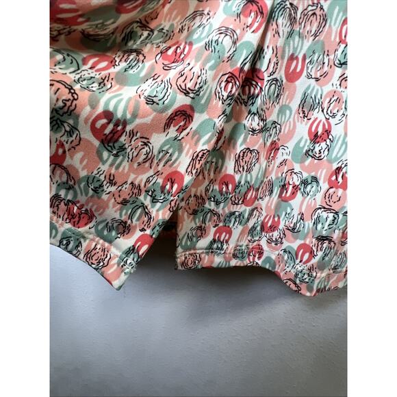 Louie Lucie dress retro floral drape front large stretch fit and flare - Picture 6 of 9